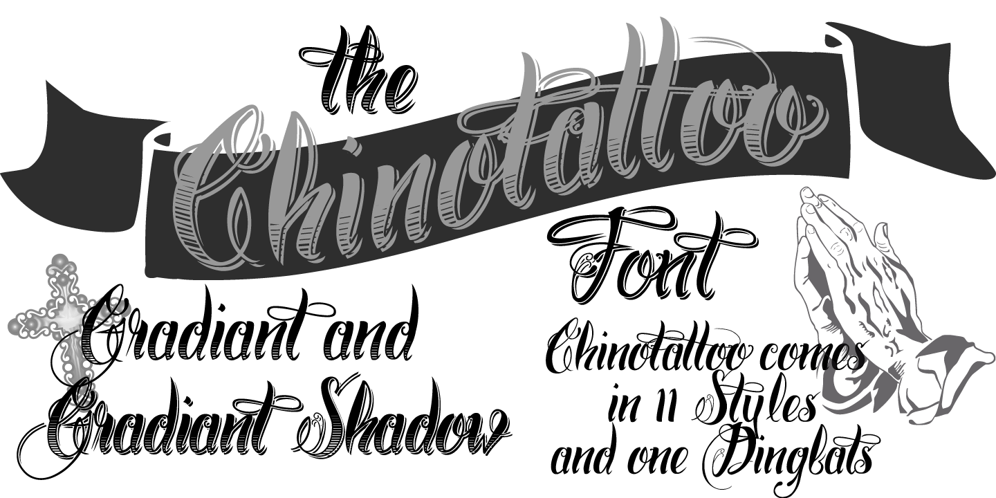 Chino Tattoo Font